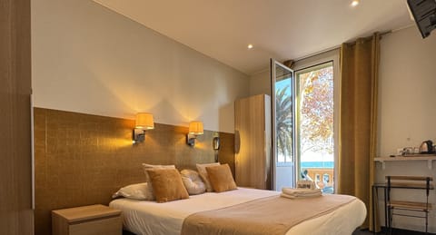 Comfort Double Room, Terrace, Sea View | Premium bedding, in-room safe, soundproofing, iron/ironing board