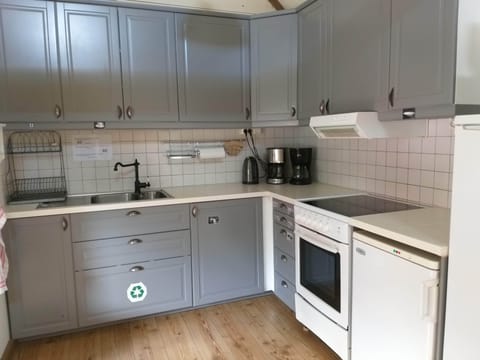 Fridge, microwave, stovetop, toaster