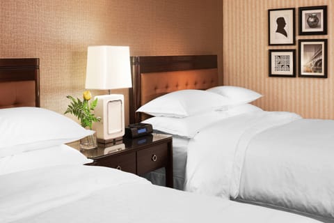 Egyptian cotton sheets, premium bedding, down comforters, in-room safe