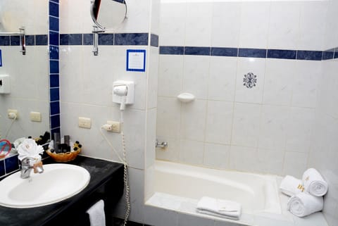 Superior Room, Ocean View | Bathroom | Shower, eco-friendly toiletries, hair dryer, towels