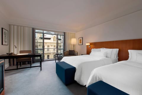 Deluxe Room, 2 Double Beds, Non Smoking | Premium bedding, minibar, in-room safe, desk