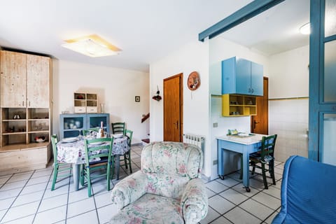 Family Apartment, 3 Bedrooms (La Chimera 700m from sea) | Living area | 22-inch flat-screen TV with digital channels, TV