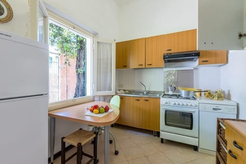 Family Apartment, 3 Bedrooms, 2 Bathrooms, Sea Facing (La Fresia - Focette 100m from sea) | Private kitchen | Full-size fridge, oven, stovetop, dishwasher