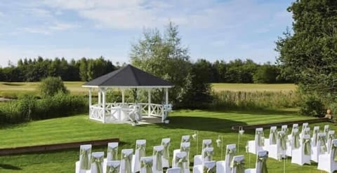 Outdoor wedding area