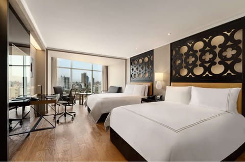 Executive Room, 2 Queen Beds | Premium bedding, in-room safe, desk, laptop workspace