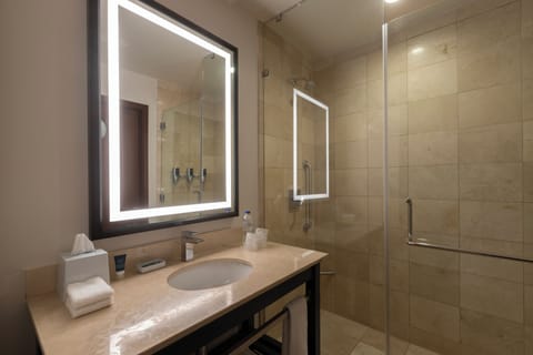 Suite, 1 Bedroom | Bathroom | Shower, hair dryer, towels