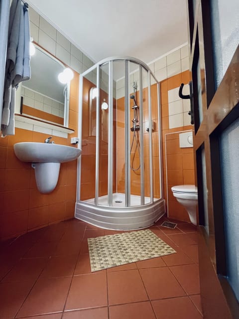 Double or Twin Room | Bathroom | Shower, hair dryer, towels, soap