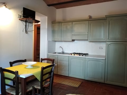 Apartment, Ground Floor | Private kitchen | Full-size fridge, cookware/dishes/utensils