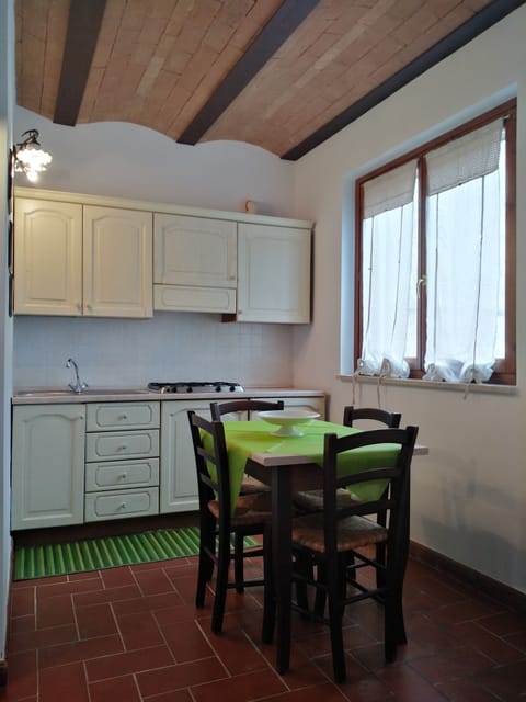 Apartment, Ground Floor | Private kitchen | Full-size fridge, cookware/dishes/utensils