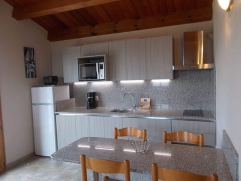 Superior Apartment (T2) | Private kitchen | Full-size fridge, microwave, stovetop, dishwasher