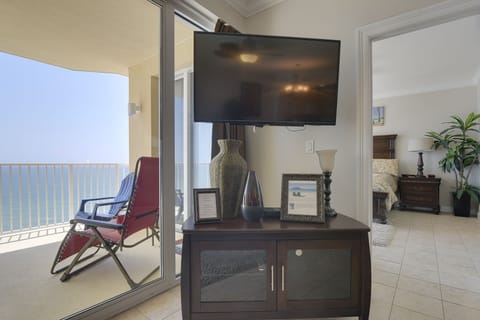 Condo, 2 Bedrooms, Balcony, Ocean View (1802) | Living area | 32-inch flat-screen TV with cable channels, TV