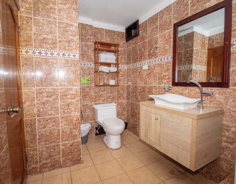 Standard Double Room | Bathroom | Shower, towels, soap