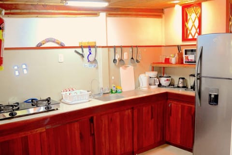 Apartment, 2 Bedrooms, Patio, Garden View | Private kitchen | Fridge, microwave, stovetop, coffee/tea maker