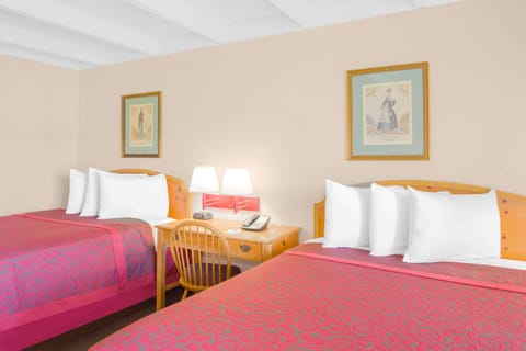 Standard Room, 2 Queen Beds | In-room safe, desk, iron/ironing board, rollaway beds