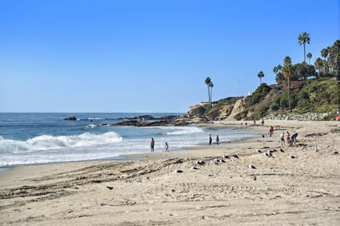 Beach nearby, beach umbrellas, beach towels