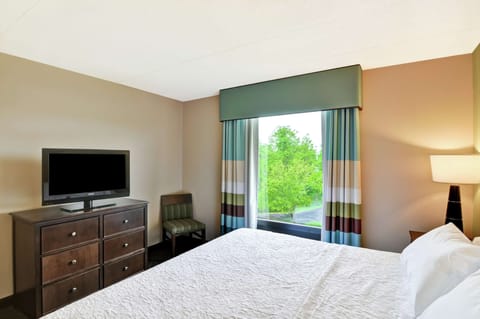 Suite, 1 King Bed, Accessible, Non Smoking | 1 bedroom, blackout drapes, iron/ironing board, free cribs/infant beds