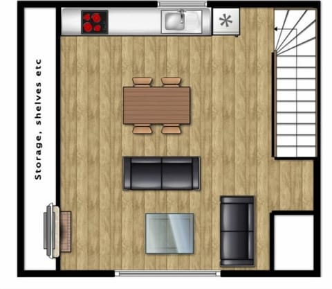 2 Bedrooms Apartment - Village view | Floor plan