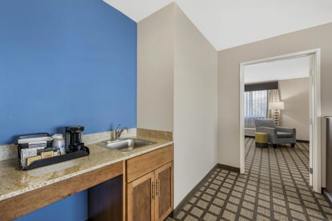 Suite, 1 King Bed, Non Smoking, Refrigerator & Microwave (with Sofabed) | Soundproofing, free WiFi, bed sheets