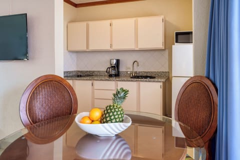 Luxury Suite, 1 Bedroom | Private kitchen | Fridge, electric kettle