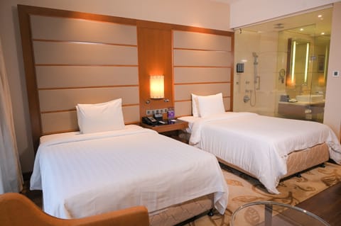 Executive Room, 2 Twin Beds, Non Smoking | Hypo-allergenic bedding, in-room safe, desk, laptop workspace