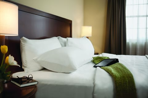 Premium bedding, pillowtop beds, in-room safe, desk