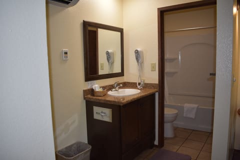 Standard Double Room | Bathroom | Combined shower/tub, free toiletries, hair dryer, towels