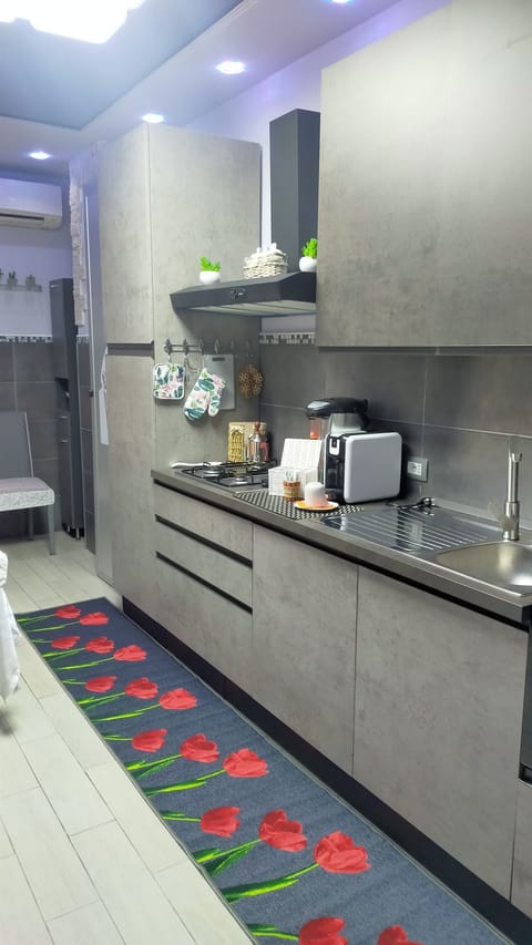 Aglaia | Private kitchen | Full-size fridge, microwave, coffee/tea maker, cleaning supplies