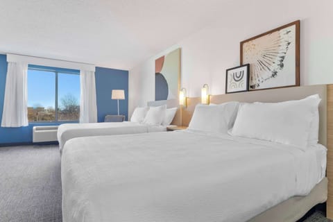 Suite, 2 Queen Beds | In-room safe, desk, laptop workspace, blackout drapes