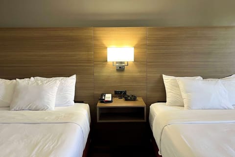 Room, 2 Double Beds, Non Smoking | Premium bedding, desk, blackout drapes, iron/ironing board