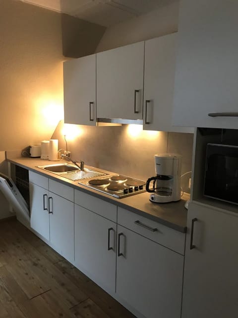 Apartment | Private kitchen | Fridge, microwave, oven, coffee/tea maker