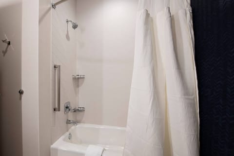 Room, 2 Queen Beds, Non Smoking | Bathroom | Hair dryer, towels