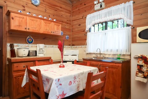 Standard Cabin, Terrace, Garden Area | Private kitchen | Fridge, microwave, oven, electric kettle