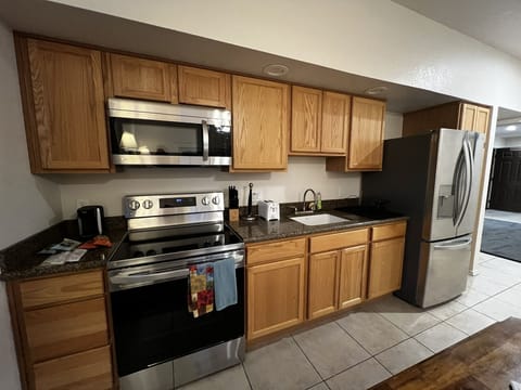 Deluxe Studio | Private kitchenette | Full-size fridge, microwave, oven, stovetop