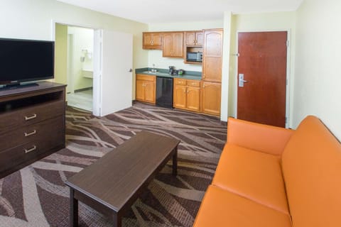 Suite, 1 Bedroom, Non Smoking | Desk, blackout drapes, iron/ironing board, free cribs/infant beds