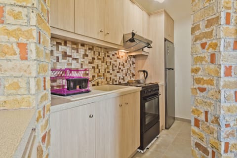 Elite Studio Suite (3) | Private kitchen | Full-size fridge, microwave, oven, stovetop