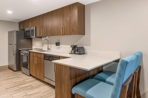 Suite, 1 King Bed, Non Smoking (Efficiency, Upgrade) | Desk, blackout drapes, soundproofing, iron/ironing board