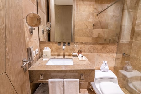 Superior Double or Twin Room | Bathroom | Shower, rainfall showerhead, free toiletries, hair dryer