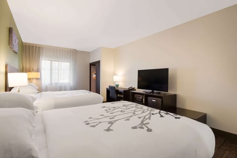 Room, 2 Queen Beds, Non Smoking | Premium bedding, in-room safe, desk, laptop workspace