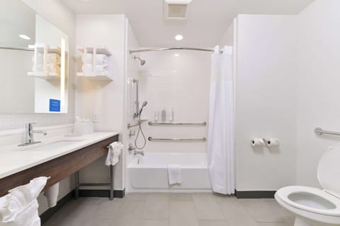 Studio, One King Bed, Accessible | Bathroom shower