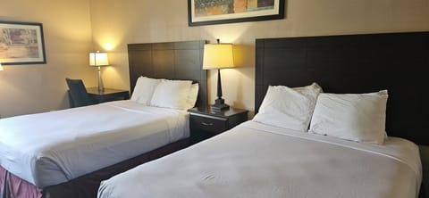 Deluxe Double Room, 2 Queen Beds | Desk, laptop workspace, blackout drapes, iron/ironing board