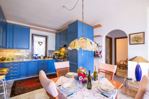 Family Apartment, 2 Bedrooms, Mountainside (Veranda di Menaggio) | Private kitchen | Microwave, oven, stovetop, dishwasher