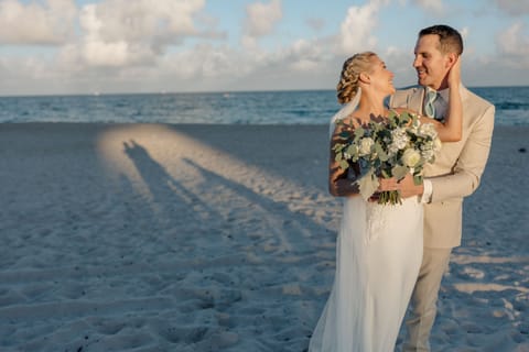 Outdoor wedding area