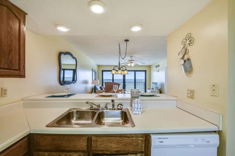 Condo, 2 Bedrooms, Balcony, Ocean View (707) | Private kitchen | Full-size fridge, microwave, stovetop, dishwasher