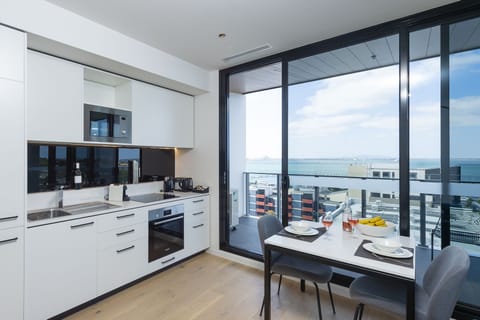 One Bedroom Ocean View Apartment | Living area | 43-inch Smart TV with cable channels, TV, Netflix