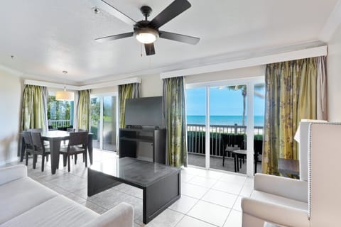 Suite, 2 Bedrooms, Oceanfront | In-room safe, desk, laptop workspace, iron/ironing board