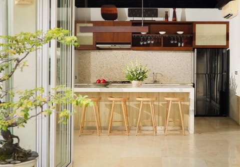 5 Bedroom Pool Villa | Private kitchen | Full-size fridge, microwave, stovetop, electric kettle