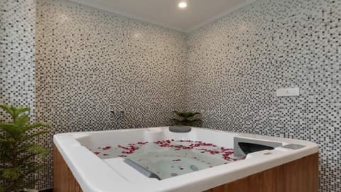 Indoor spa tub