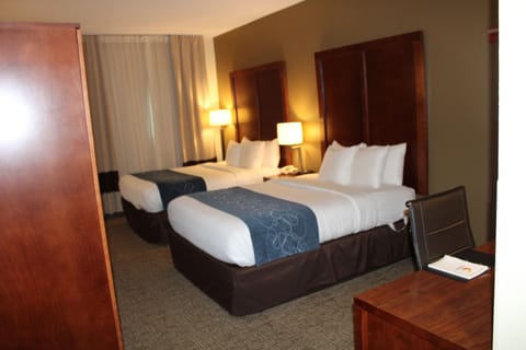 Suite, 2 Queen Beds, Accessible, Non Smoking | In-room safe, desk, iron/ironing board, rollaway beds