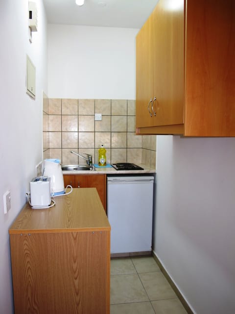 Economy Studio | Private kitchen | Fridge, stovetop, electric kettle, toaster