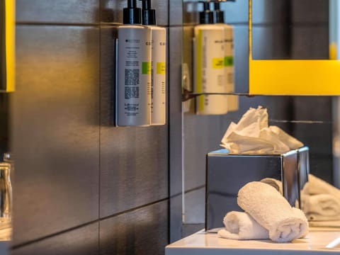 Free minibar, in-room safe, desk, blackout drapes